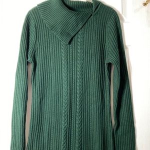 Calvin Klein Hunter green sweater dress size L